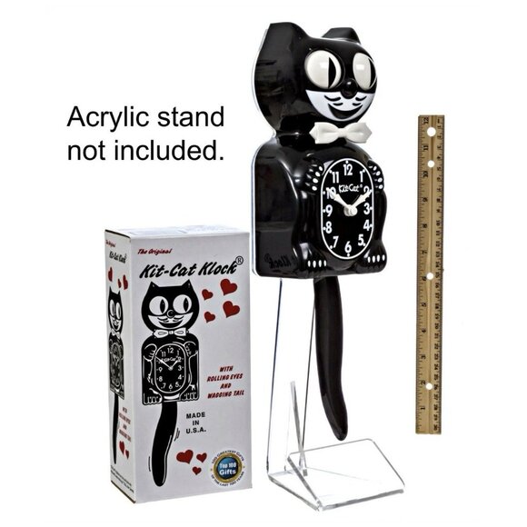 NEW Vintage TUXEDO Kit Cat Klock Clock Black 15.5" Limited Edition USA MADE NIB - Picture 1 of 8